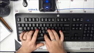 Proper typing hand positions [upl. by Cort]