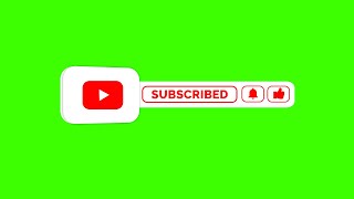 10 FREE Youtube Subscribe Button Green Screen [upl. by Demetra]