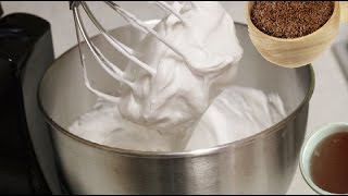 Eggless Meringue  Flax Seeds Gel Meringue video Recipe  Vegan Recipe by Bhavna [upl. by Er]