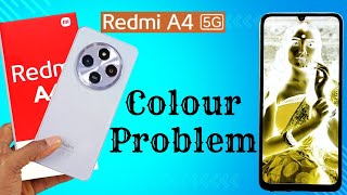 Fix display colour change problem in redmi a4 5g  redmi a4 me colour kaise theek kare [upl. by Darbee]