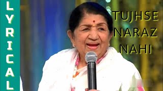 TUJHSE NARAZ NAHI  LYRICAL  MASOOM  LATA MANGESKAR  EVERGREEN SONG  BOLLYWOOD SONG [upl. by Nolahc]