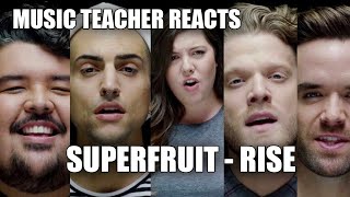 Music Teacher Reacts SUPERFRUIT  Rise [upl. by Goer]