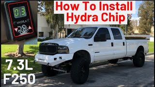 How to install the hydra chip and download tunes on 73 powerstroke [upl. by Acinomad]