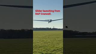 Glider launching from RAF Cranwell [upl. by Arbba]