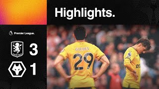 Beaten at Villa Park  Aston Villa 31 Wolves  Highlights [upl. by Oalsinatse]