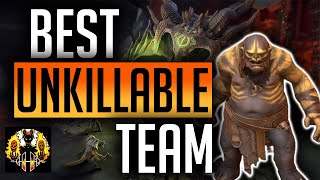 RAID Shadow Legends  Maneater Best Unkillable team Clan Boss  Easiest and best set up so far [upl. by Amar]