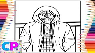 Miles Morales Hoodie Man Coloring PagesMiles MoralesElektronomia  Nostalgia NomiaTunes Release [upl. by Eeraj]