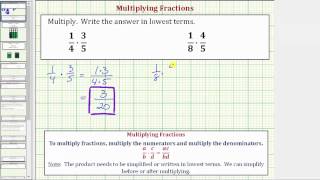 Ex 1 Multiply Fractions Basic [upl. by Bunce]