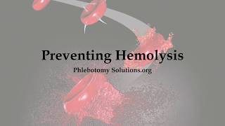 Preventing Hemolysis [upl. by Enail]