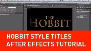 Create Lord of the rings style titles in After Effects Tutorial [upl. by Imailiv]