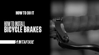 How to do it  How to install bicycle brakes [upl. by Issim204]