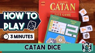 How to Play Catan Dice in 3 Minutes Catan Dice Rules [upl. by Freedman635]