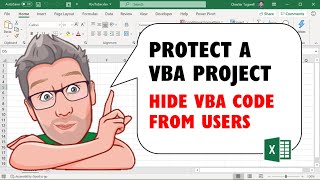 Protect an Excel VBA Project  Hide VBA Code from Users [upl. by Etnuaed]