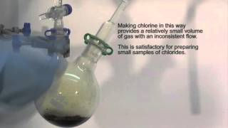 Laboratory Preparation of Chlorine [upl. by Hakceber]