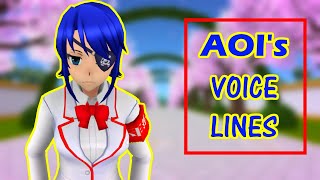 All Aois Voice Lines 𝑫𝑬𝑴𝑶 💙𝗬𝗮𝗻𝗱𝗲𝗿𝗲 𝗦𝗶𝗺𝘂𝗹𝗮𝘁𝗼𝗿💙 [upl. by Trinidad]