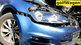 VW Golf 7 headlight removal [upl. by Ewald]