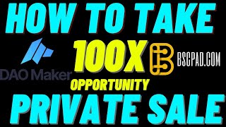 Take Part In Private Sale amp IDO  BSCPAD  DAOMAKER  TRICK [upl. by Florri]