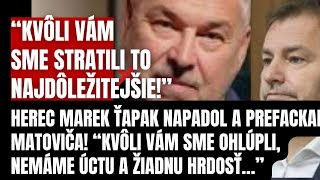 Marek Ťapák napadol a prefackal Matovičovcov “Hanba vám Kvôli vám sme stratili to najdôležitejšie” [upl. by Randee505]