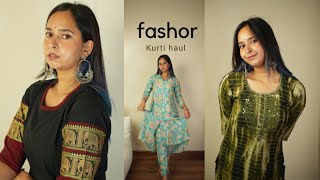 Festive Kurti Haul  Fashor Designer Kurta Haul  Aishwarya Khajuria [upl. by Eatnod411]