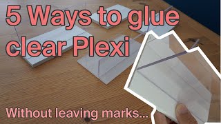 5 ways to GLUE clear plastic without marks  Model Making Tips [upl. by Siladnerb]