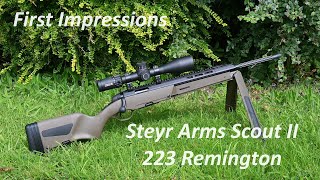 Steyr Arms Scout II in 223 First impressions of the latest Jeff Cooper Inspired Rifle from Austria [upl. by Ymij]