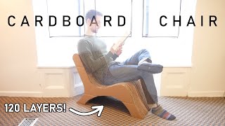 DIY CARDBOARD CHAIR  Modern Design [upl. by Giarla]