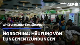 Häufung von Lungenentzündungen bei Kindern in China  AFP [upl. by Anma]