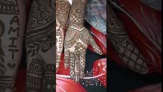 Simple Mehndi design support youtube mehandi shortvideo henna subscribe viralvideo viral [upl. by Tray]