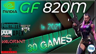 NVIDIA GeForce 820M in 25 GAMES  20212024 [upl. by Neelsaj]