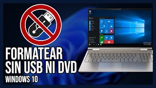 Formatear PC sin USB ni DVD  Reestablecer de fabrica Windows 10 [upl. by Cissy]