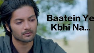 Baatein Ye Kbhi Na Lyrics  Without music ❤️ l Arijit Singh l Jeet Gannguli l pratikshasong [upl. by Cardinal]