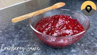 Cranberry Sauce Recipe  Made with Fresh Cranberries [upl. by Godden]