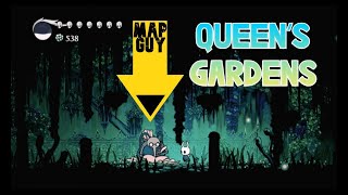 Hollow Knight Queen’s Gardens Map  Cornifer Location [upl. by Adeehsar]