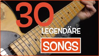 EGitarren Lieder  30 Top Songs Riffs [upl. by Thornie]