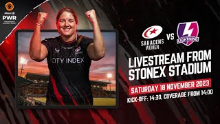 Allianz PWR Live  Saracens Women vs Loughborough Lightning [upl. by Siwel]