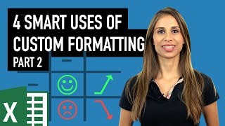 Unusual use of Excels Custom Number Formatting with Conditions amp Symbols Part 2 [upl. by Ainessey]