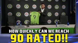 HOW QUICKLY CAN WE REACH 90 RATED IN FIFA 22 PLAYER CAREER MODE [upl. by Magdalena]