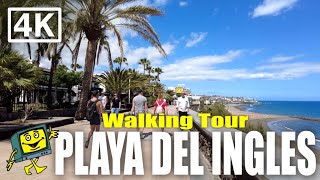 Playa Del Ingles GRAN CANARIA  4K Walking Tour [upl. by Ij]