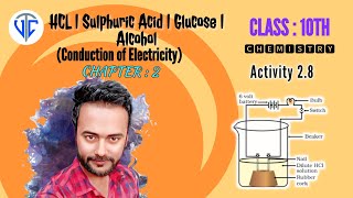 Conduction of Electricity in HCL Sulphuric Acid Glucose and Alcohol Class 10th Activity 28 BSEH [upl. by Halika126]