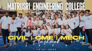 Matrusri Engineering College Flashmob 2K24 CIVIL  CME  MECH [upl. by Pyne]