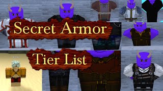 Rogue Lineage  Secret Armor Tier List [upl. by Artsa]