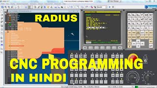 CNC PROGRAMMING SWAN SOFT fanuc 0it TURNING RADIUS fanuc tutorial [upl. by Nnylirak]