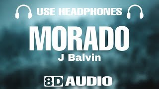 J Balvin  Morado 8D Audio [upl. by Geirk]