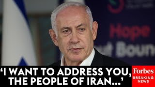 JUST IN Israels Netanyahu Addresses Iranian People In Social Media Post Amidst Rising Tensions [upl. by Wehner]