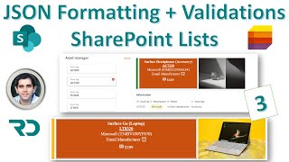 SharePoint List JSON Form Formatting amp Validations 3 [upl. by Gibbs]