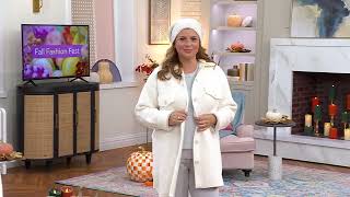 Barefoot Dreams CozyChic Double Knit Shacket on QVC [upl. by Ursal488]