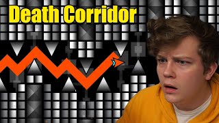 EXCLUSIVE Trying DEATH CORRIDOR By Kaotik and IcedCave OLD IMPOSSIBLE LEVEL  Geometry Dash 21 [upl. by Olraced]