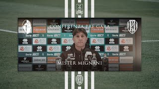 Bari  Cesena Conferenza pre gara di Mister Mignani [upl. by Aizatsana]