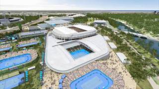 Melbourne Park Redevelopment Stage One  Rod Laver Arena and Margaret Court Arena Early concept [upl. by Zobias]