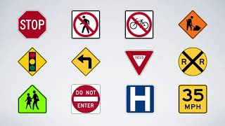 Road Safety Signs for Kids [upl. by Eade]